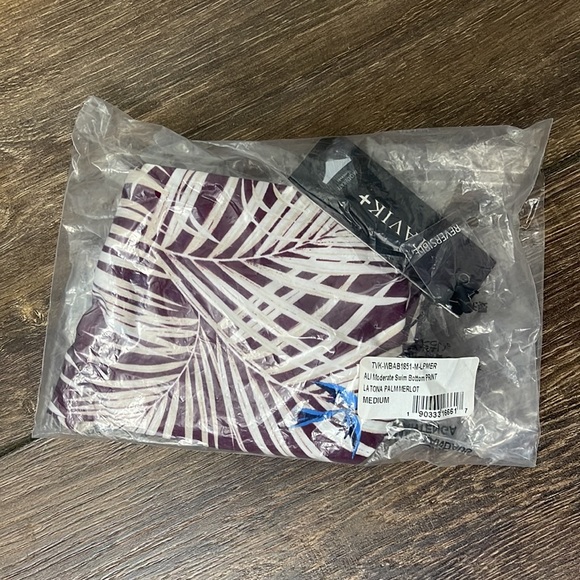 NWT Tavik Reversible La Tona Pam Merlot Moderate Swim Bottom, Size M - Picture 4 of 4